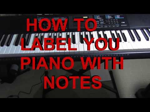 How To Label Your Keyboard / Piano With Letters - Black & White Keys