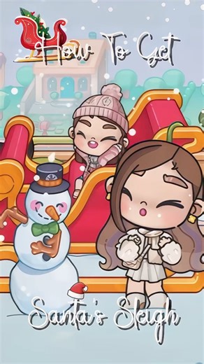 Santa’s sleigh tutorial #shorts #short #christmas #tutorial #avatarworld #tocaboca #trending #fyp