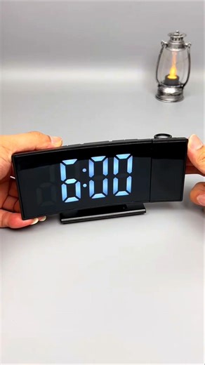 Cross-Border Recommended Mirror Projection Clock Alarm Clock Digital Temperature 🌐 #analogclock