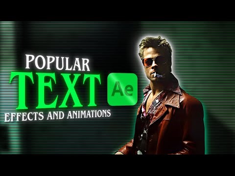 Popular Text Effects And Animation + Preset Link | After Effects Text Effects And Animation