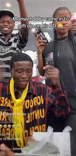 Abby Gifts Ojo on His Birthday
