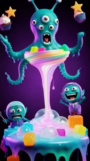 “Crazy Alien Candy Lab Disaster 👽🍬 | Funny Horror 3D Cartoon”