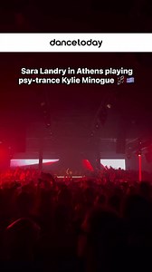 Sara Landry in Athens playing a Psy-trance edit of this classic by Kylie Minogue 🔥⛓️‍💥 | dancetoday.gr