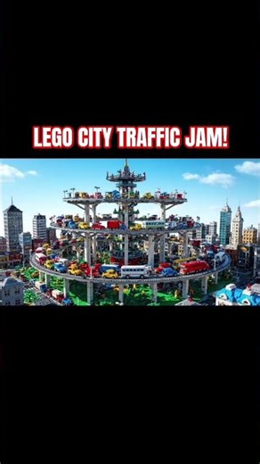 Insane LEGO Spiral Highway City Build 🚗✨ | Epic Traffic Jam in LEGO World #LEGOCity #LEGOTrafficJam