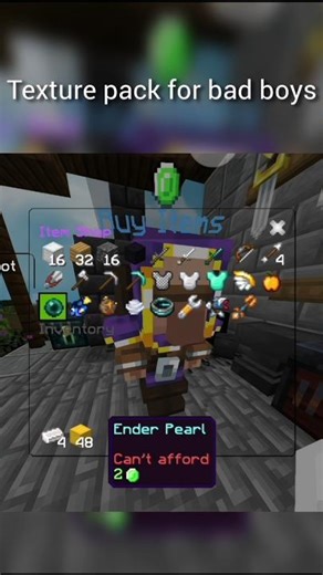 texture pack for badwars /for mcpe #sorts #trending #minecraft