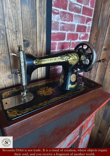 Antique 1928 Singer Hand-crank Sewing Machine – Egyptian Revival Gold Decals (model 15K) - Etsy