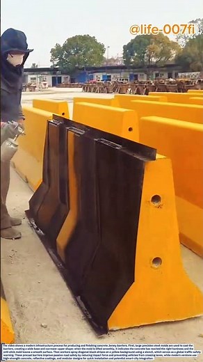 Precast Concrete Road Barrier: From Demolding to Professional Coating