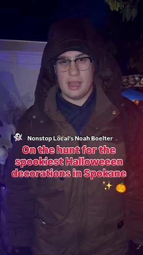 @noahboeltertv out this morning getting the scoop on Spokane’s spookiest Halloween displays! Are you excited for #halloween ?! 🎃 #spokane | KHQ Local News