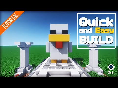 ⛏️ Minecraft Quick & Easy | Chicken Statue ✔️