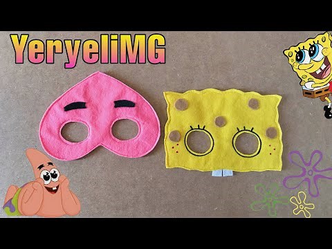 Como hacer máscara de BOB ESPONJA y PATRICIO