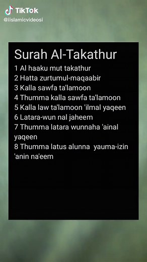 Surah Al-Takathur: Insights and Reflections