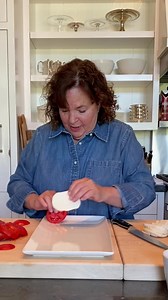 3M views · 94K reactions | I’m starting a new series called “Ask Ina” to answer some of your frequently asked questions. First up, ‘How do you make a Caprese salad that doesn’t look messy?’ (Did I really use a slicing knife instead of a small chef’s knife to julienne that basil??!) What questions would like answered in an “Ask Ina” video? | Ina Garten | Facebook