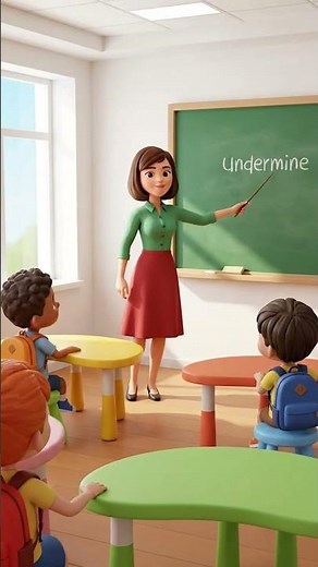 Do you know the meaning of Undermine? #leanenglish #vocabulary #education #IELTS #DailyLexicon