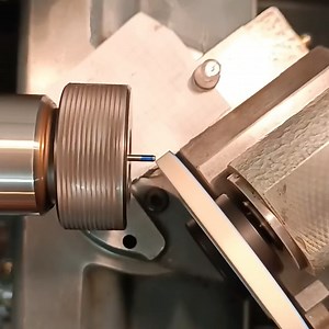 Grinding radius r 2.2 onto hardened ejector pins and spark eroding 0.6mm hole 👀 Credit: IG User swisstoolmaker | Practical Machinist