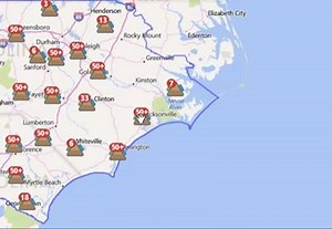 Here's a look at the Duke Energy power outage map. Latest outages>>wral.com | WRAL TV