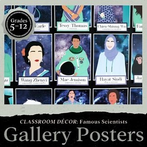 Famous Scientists & Science Careers, Posters for Bulletin Boards & Decor