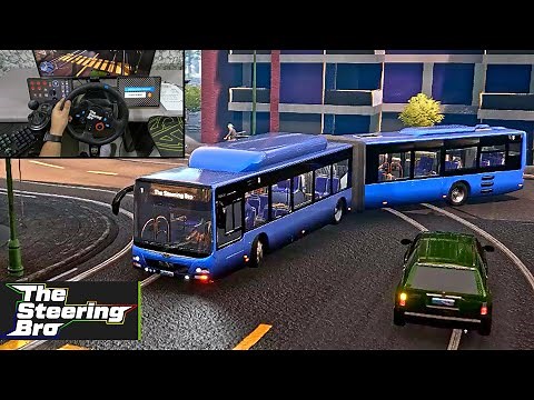 Bus Simulator 21 - MAN Lion's City CNG Articulated - Realistic Drive | G29 Steering Wheel Gameplay