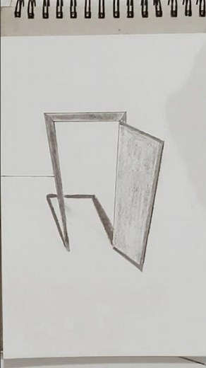 3D door easy drawing | how to draw door