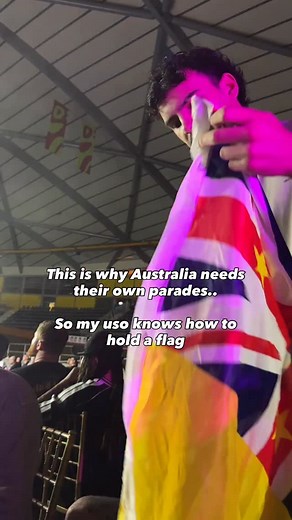 7.1K views · 190 reactions | Gave my uso a tutorial on how to hold a flag  | Pad Flow | Facebook