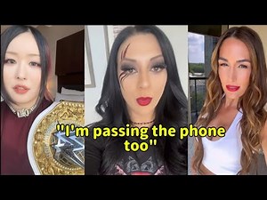 the most unhinged passing the phone challenge you’ll ever see ft. wwe womens locker room...