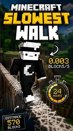 You Can Only Walk 570 Blocks in 24 Hours in Minecraft 😱