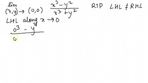 SOLVED:Use the Two-Path Test to prove that the following limits do not exist. \lim _{(x, y) \rightarrow(0,0)} \frac{x^{3}-y^{2}}{x^{3} y^{2}}