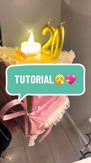 Tutorial caja de regalo pastel fácil paso a paso