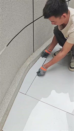 Pro Technique for Smooth Curved Tile Edge Cutting