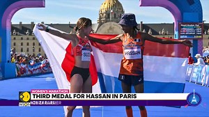 4K views · 70 reactions | The Netherlands' Hassan wins Gold Hassan sets new Olympic record of 2 hours 22 minutes and 55 seconds. Erik Njoka tells you more #ParisOlympics #OlympicGames2024 | WION | Facebook