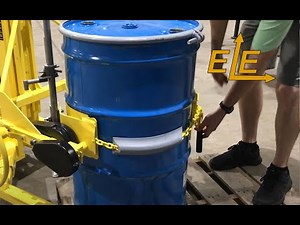 ED DC Powered Drum Dumper with Manual Forward Clamp Rotator - Easy Lift Equipment
