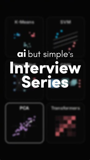 AI • Machine Learning • Tech on Instagram: "One of the most common ML interview questions is how to implement k-means clustering from scratch. What is k-means? Simply put, it’s an unsupervised clustering algorithm that groups data into k clusters, where k is a hyperparameter we select. The algorithm has the following steps: Initialize k centroids, Assign each data point to the nearest centroid, Update centroids to the mean of the assigned points, Repeat until convergence. Want to Learn Machine L