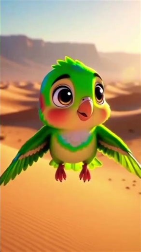 parrot and tree story nice day #aianimation #cartoon #parrot #tree #storytelling