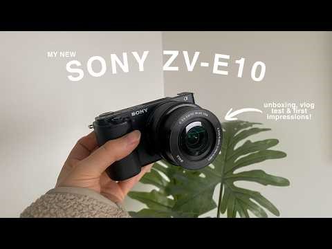 Sony ZV-E10 unboxing + vlog test
