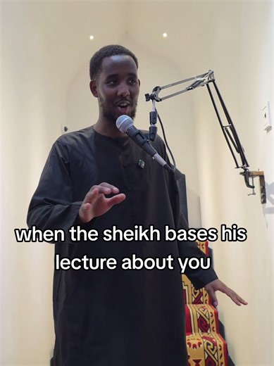When the Sheikh Bases His Lecture About You