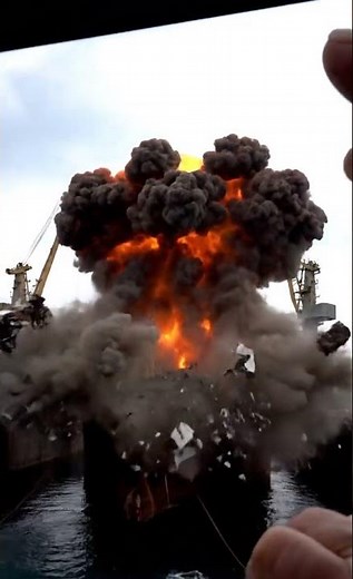 🚨Ship Demolition Chaos! #Breaking