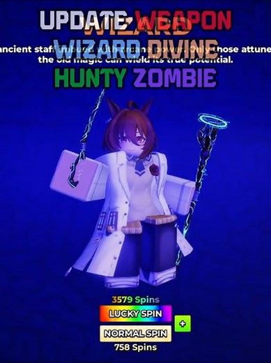 Wizard Divine Showcase: New Weapon in Hunty Zombie Update
