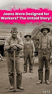 3.9K views · 850 reactions | Jeans Were Designed for Workers? The Untold Story! Disclaimer: The images used in this content are AI-generated and used for reference only. #JeansHistory #UntoldStory #FashionFacts #Denim #WorkwearOrigins #HistoricalFacts #ClothingHistory #InterestingFacts #MetaContent | Loug | Facebook