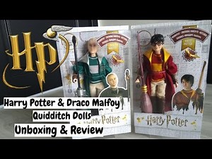 NEW 2019 Mattel Harry Potter & Draco Malfoy Quidditch Dolls - Unboxing & Review | Bratzpowergirl