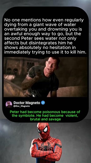 Here Peter was Straight up trying to end Sandman 🙃