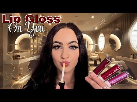 [ASMR] Autumn Lip Gloss Try On Bar 💋 | Soft Spoken