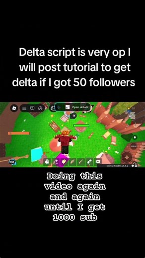 if I get 1000 sub I post a vid tutorial how to get delta so sub now #99nightintheforest #roblox