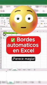 ✅Bordes automáticos en Excel 🤩💪 #excel #microsoftexcel #excelavanzado #reelviral #foryou #parati | Aprende Excel desde Cero