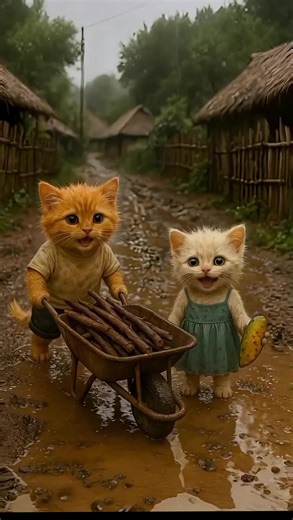 Hilarious Muddy Cat Chase