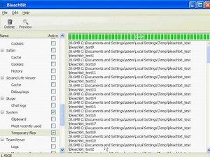 BleachBit free disk space and privacy cleaner version 0.5.3 on Windows