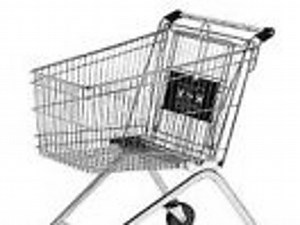 Smart Cart follows you when grocery shopping