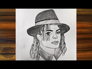Michael Jackson Drawing -pencil sketch || How to draw Michael jackson very easy || Art tutorial