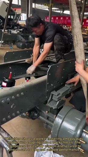Heavy-Duty Trailer Hitch Installation! #TruckTech #Engineering #Mechanic
