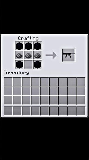 Crafting a GUN in Minecraft!? 🔫😱 | No Mods! #shorts@Flame_playz