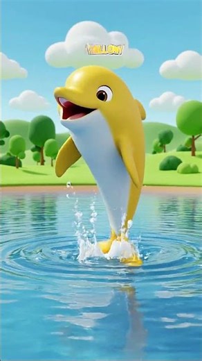 Learn Colors with Dolphins 🐬 | Fun Kids Cartoon #shorts
