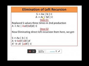 Week#7 Left Recursion Part 1
